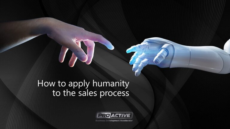 How to apply humanity to the sales process