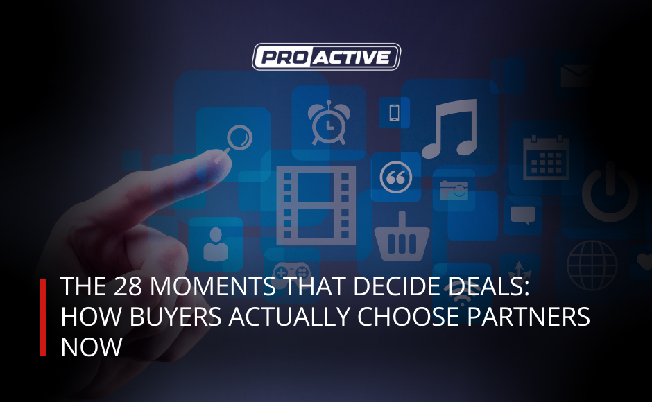 Read more about the article The 28 Moments That Decide Deals: How Buyers Actually Choose Partners Now